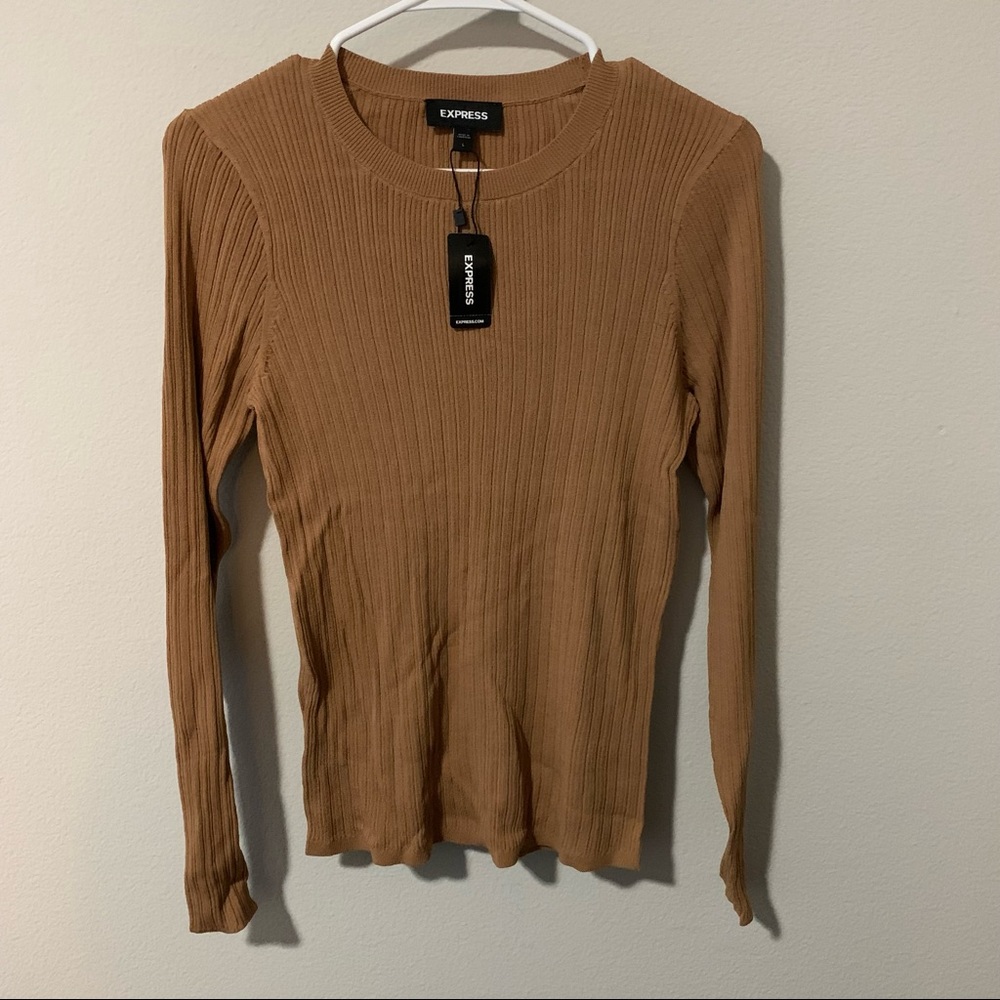 Express NWT Ribbed Crew Neck Sweater - Picture 3 of 6